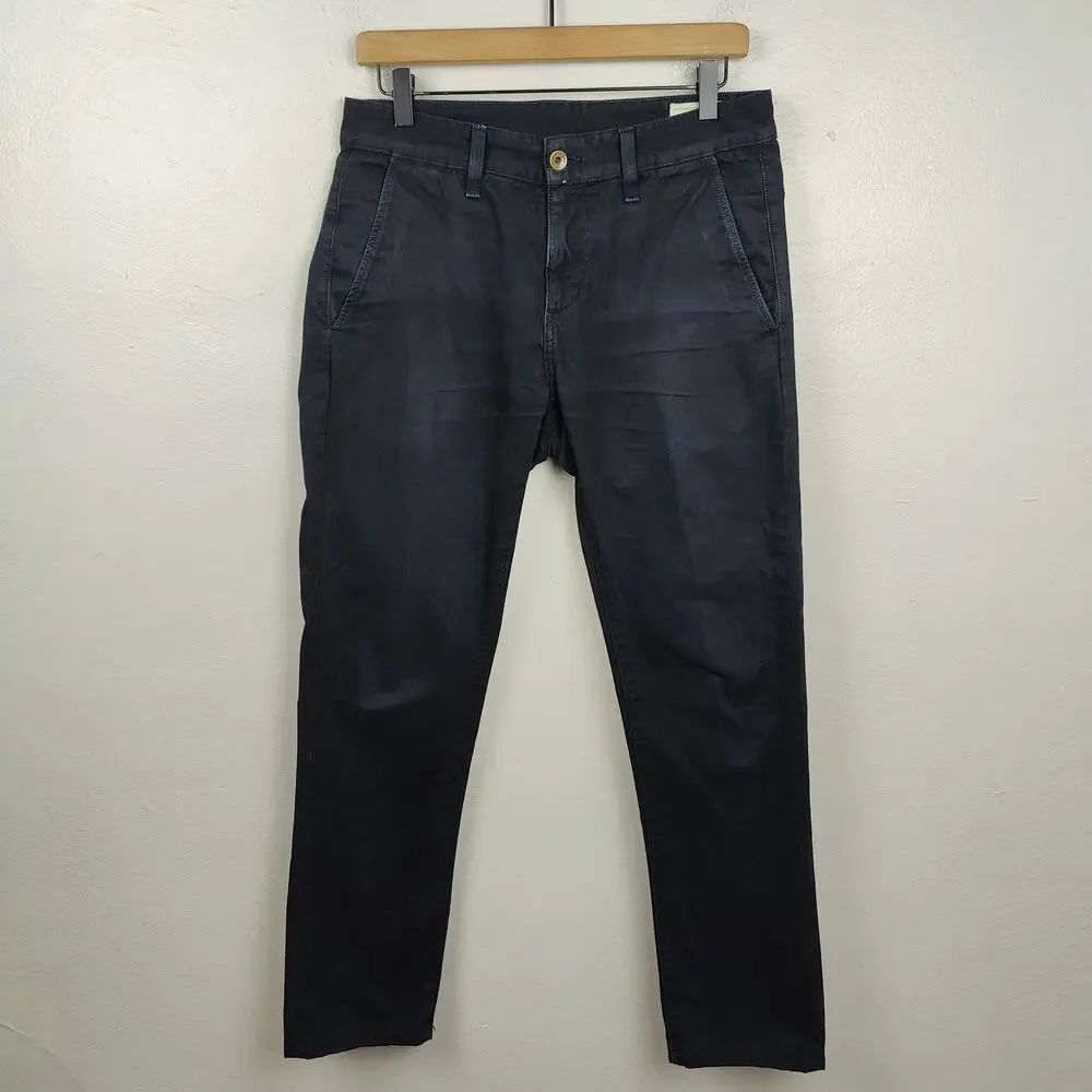 Rag & Bone Standard Issue Chino Pants Mens 30 Navy Blue Slim Fit Preppy